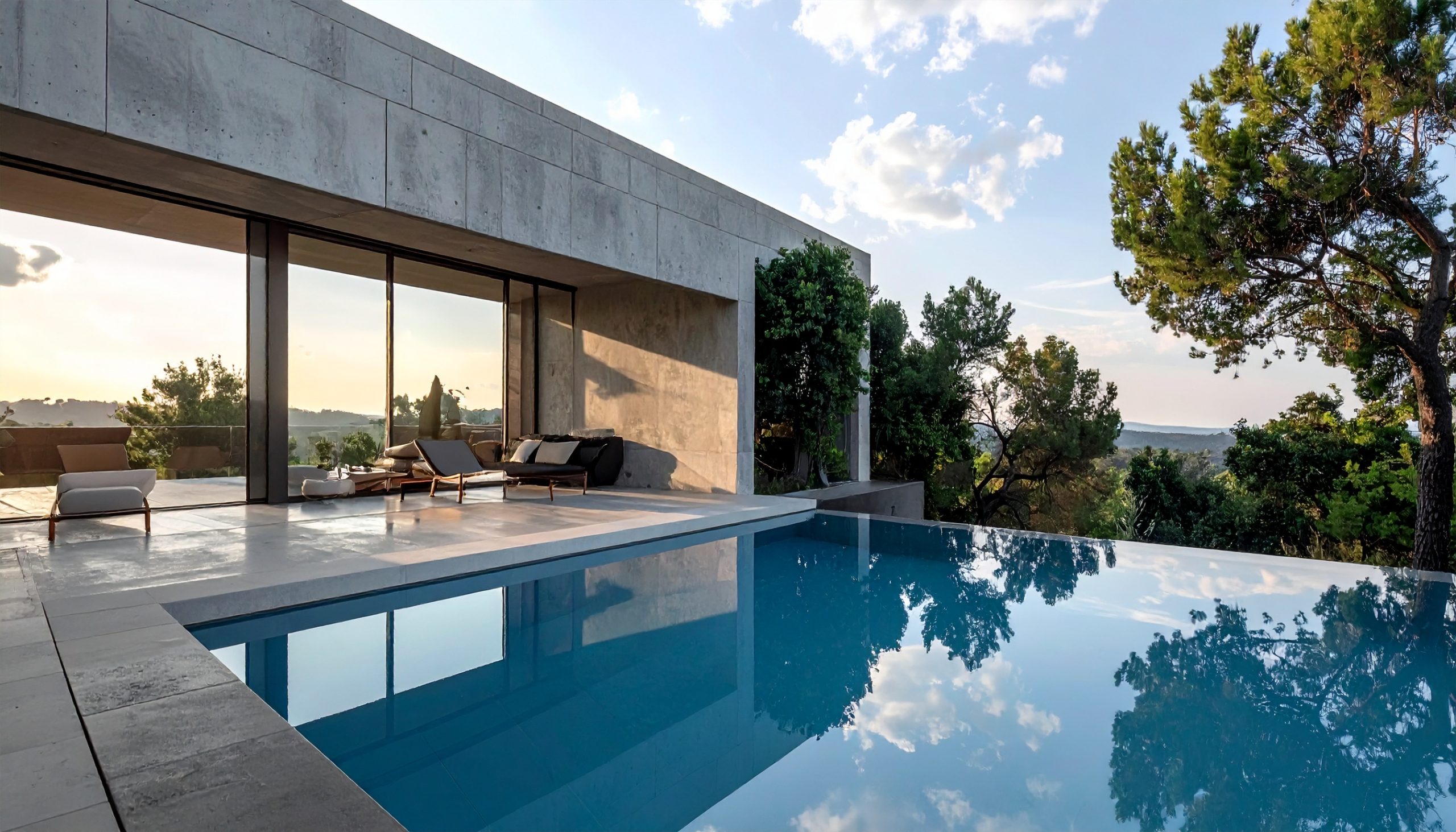 Quelle est la technique d'une piscine à débordement ? | Maison Page